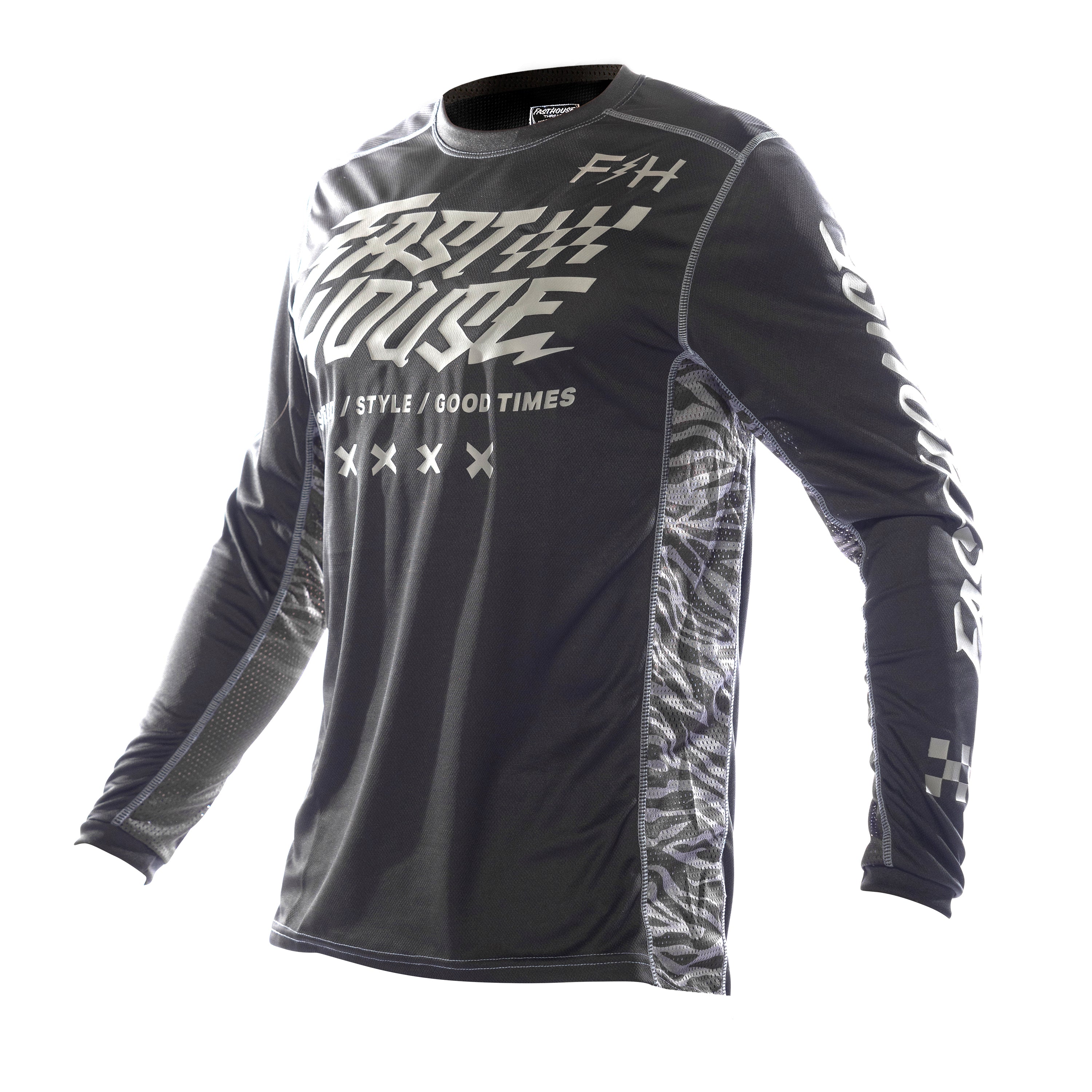 Fasthouse Grindhouse Rufio Long Sleeve Jersey 2021 Black XL