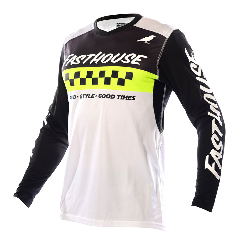 Fasthouse Elrod Long Sleeve Jersey 2021 Black/Highviz S