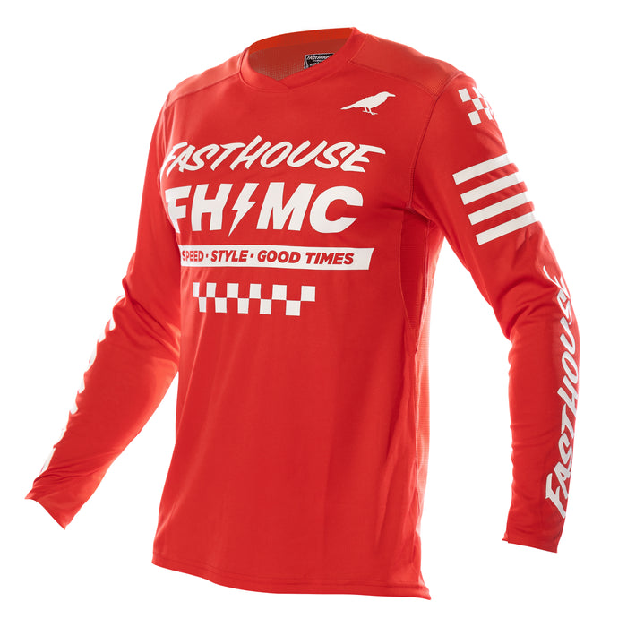 Fasthouse Elrod Long Sleeve Jersey 2021 Red S