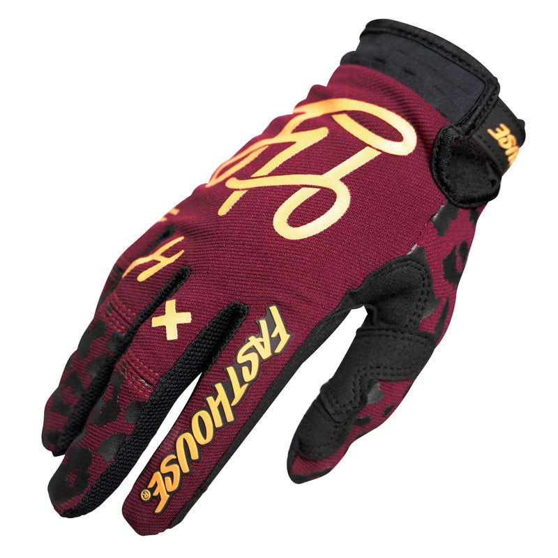 Fasthouse Women's Speed Style Golden Gloves 2021 Maroon S