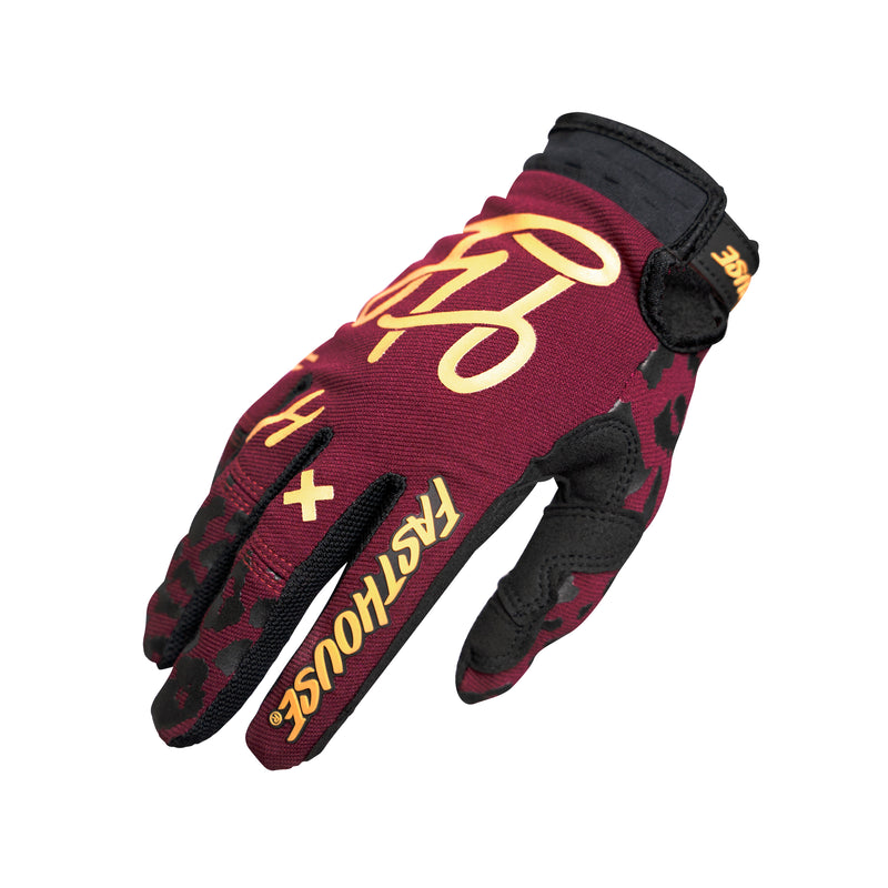 Fasthouse Girl's Speed Style Golden Gloves 2021 Maroon Ys