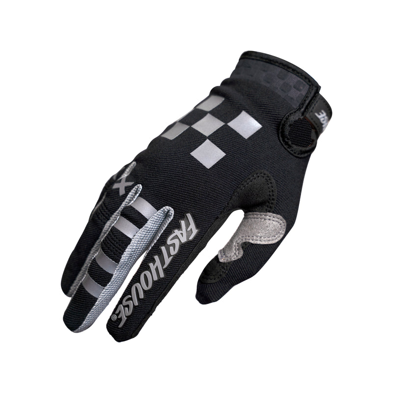 Fasthouse Youth Speed Style Rufio Gloves 2021 Black/Gray Ys