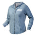 Fasthouse Women's Drift Zip Up Hoodie Misty Blue WXL