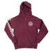 Fasthouse Youth Statement Zip Up Hoodie Maroon Ym
