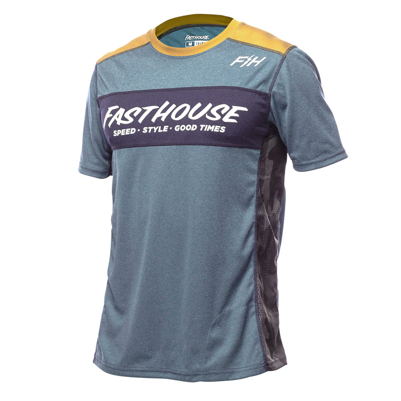Fasthouse Classic Acadia Short Sleeve Jersey 2022 Heather Indigo M