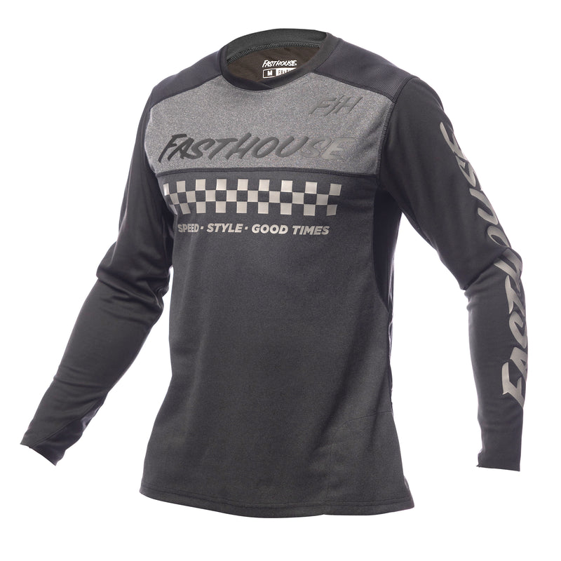 Fasthouse Alloy Mesa Long Sleeve Jersey 2022 Heather Charcoal/Black XL