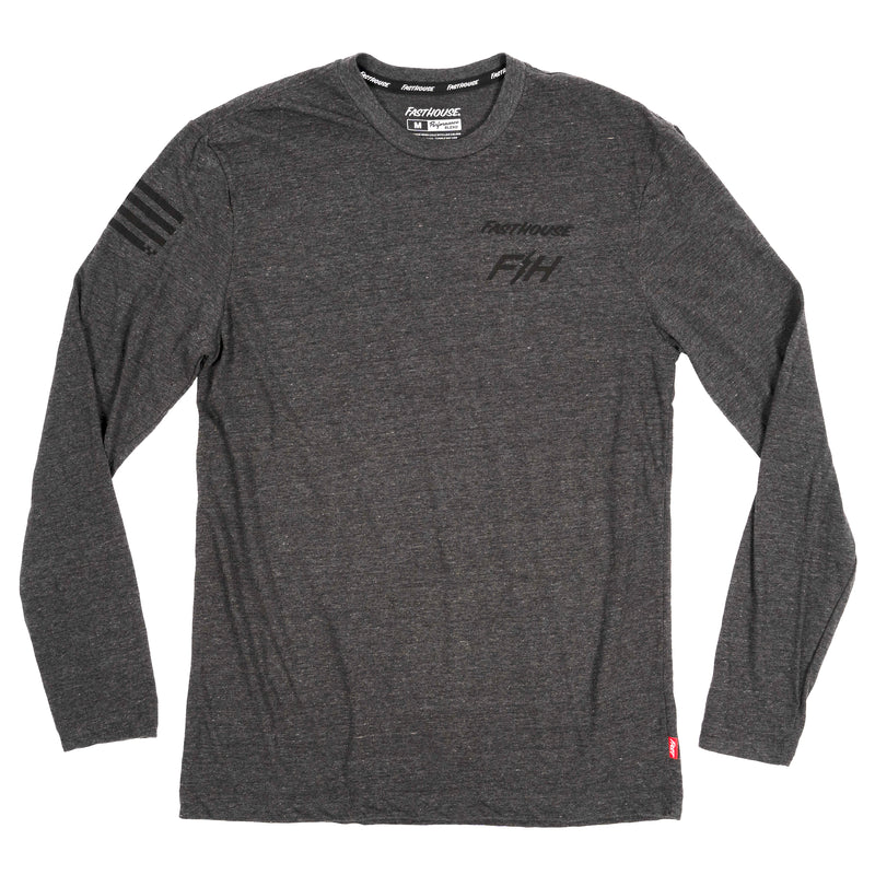 Fasthouse Blend Long Sleeve Tech Tee 2022 Heather Grey S