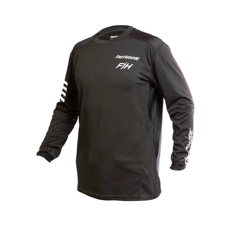Fasthouse Youth Alloy Rally Long Sleeve Jersey 2022 Black Ys