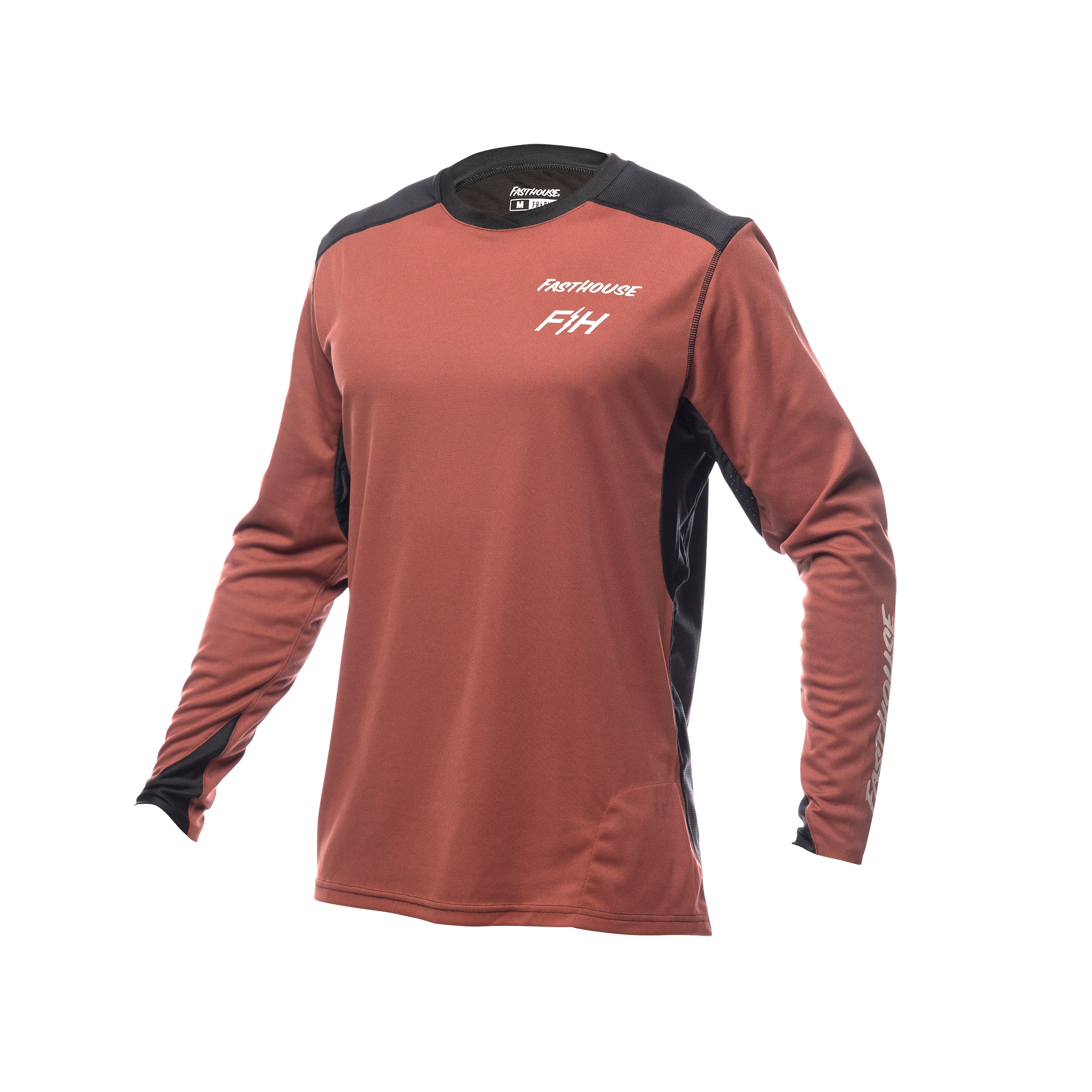 Fasthouse Youth Alloy Rally Long Sleeve Jersey 2022 Clay/Black Ys