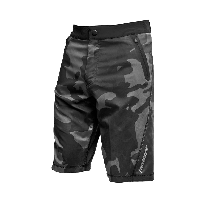 Fasthouse Crossline 2.0 Youth Shorts 2022 Black/Camo Y24
