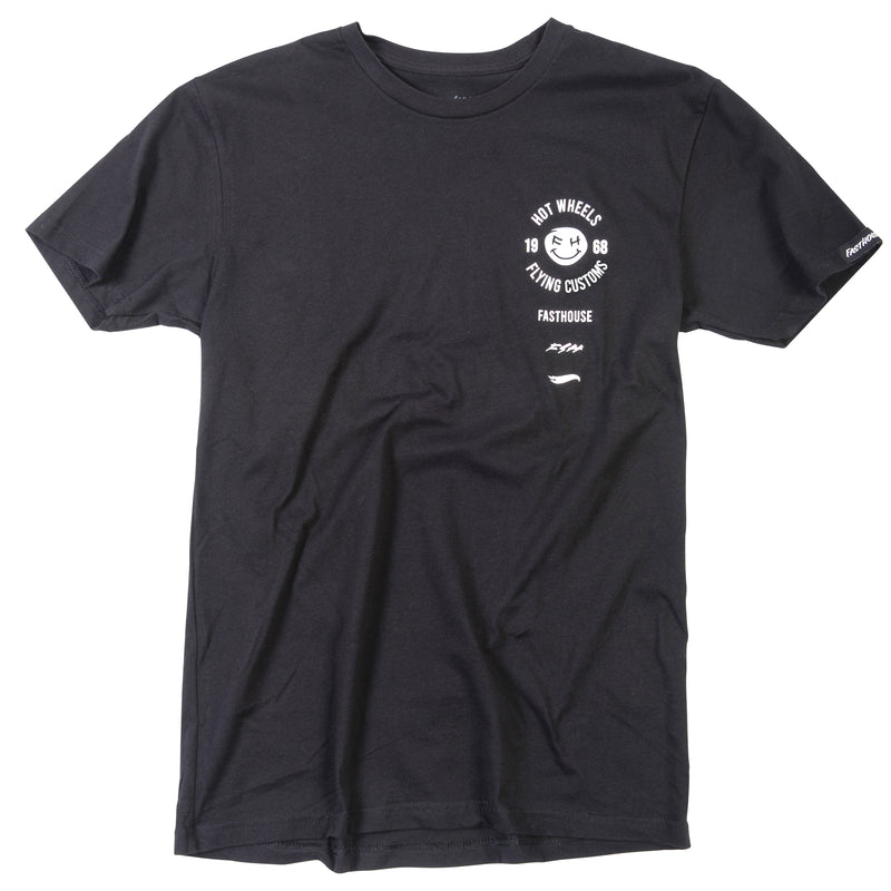 Fasthouse Stacked Hot Wheels Tee 2022 Black XL