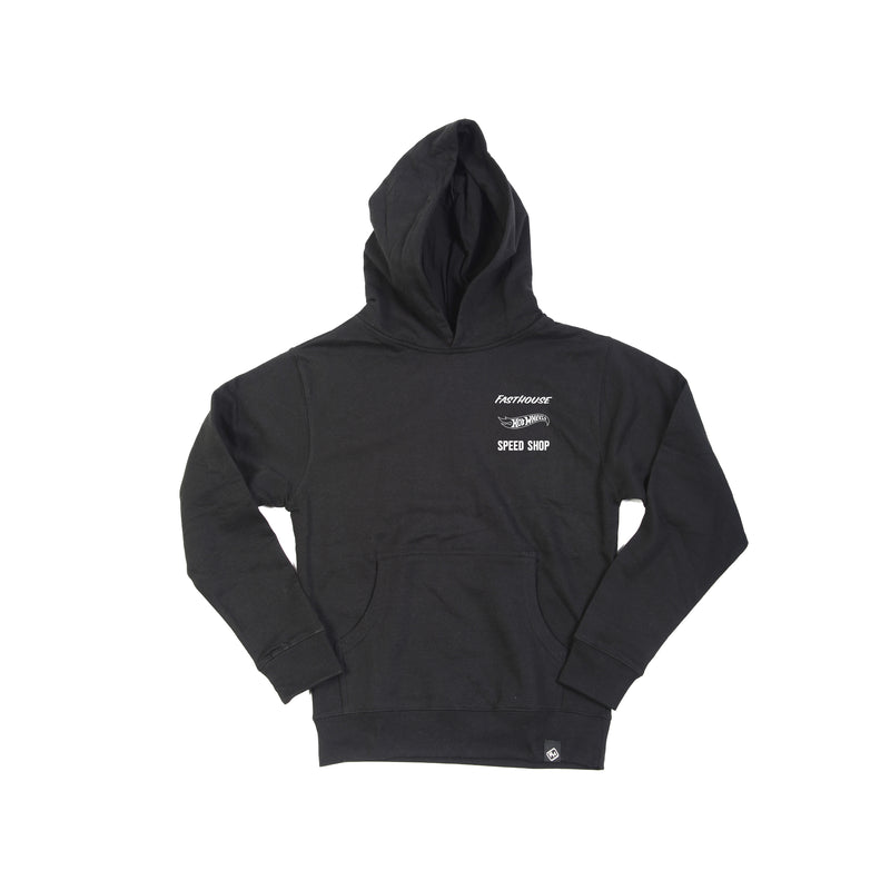 Fasthouse Youth Rush Hot Wheels Hooded Pullover 2022 Black Yl