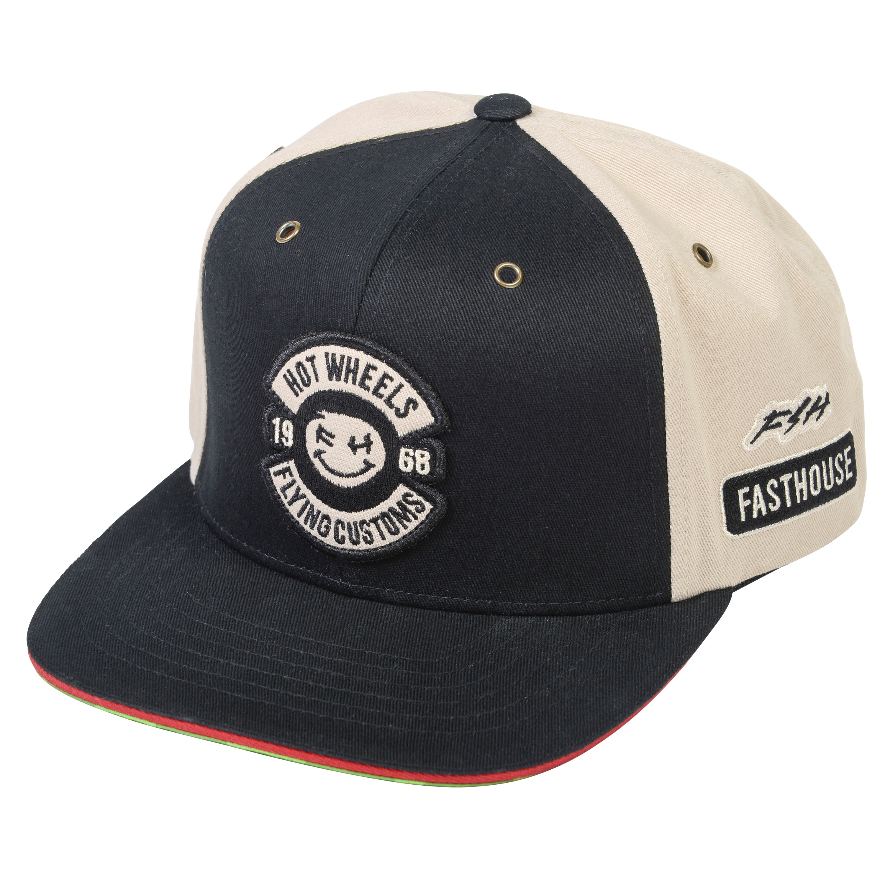 Fasthouse Dash Hot Wheels Hat 2022 Black/Natural One Size