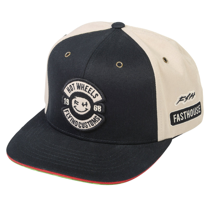 Fasthouse Dash Hot Wheels Hat 2022 Black/Natural One Size
