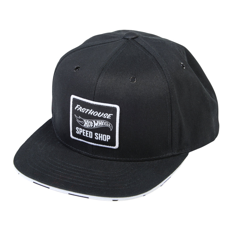 Fasthouse Staging Hot Wheels Hat 2022 Black/White One Size