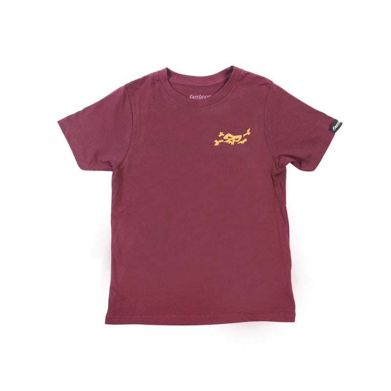 Fasthouse Youth Essential Tee 2022 Maroon Yl