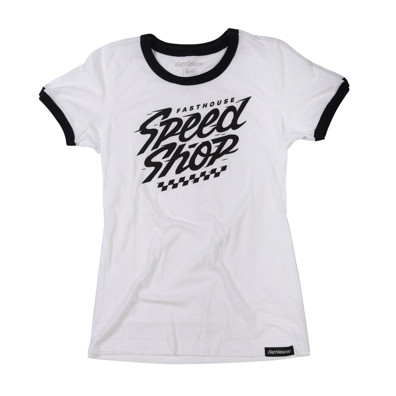 Fasthouse Women's Haste Tee 2022 White/Black WXL
