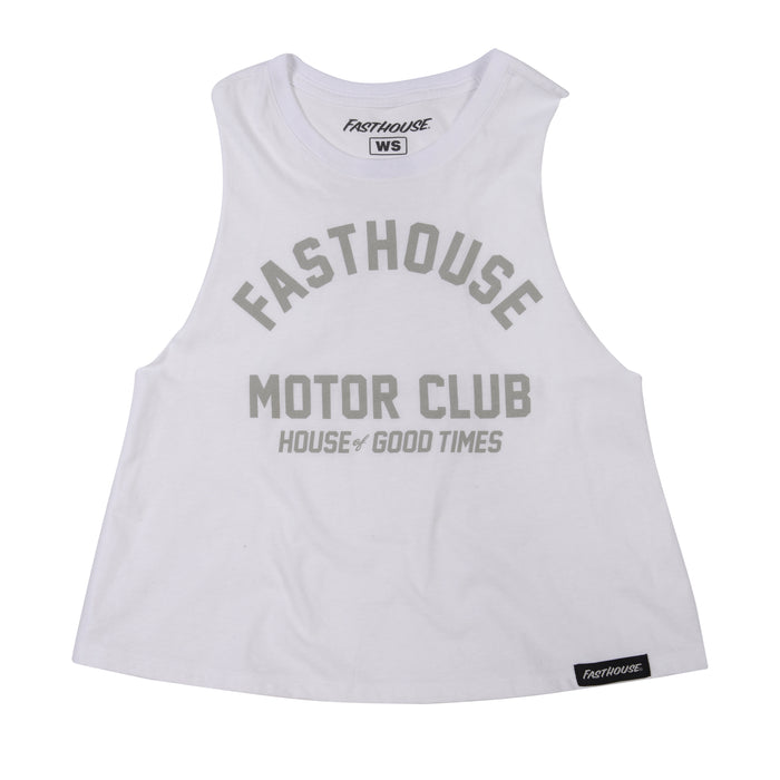 Fasthouse Women’s Brigade Crop Tank 2022 White Wm/Wl