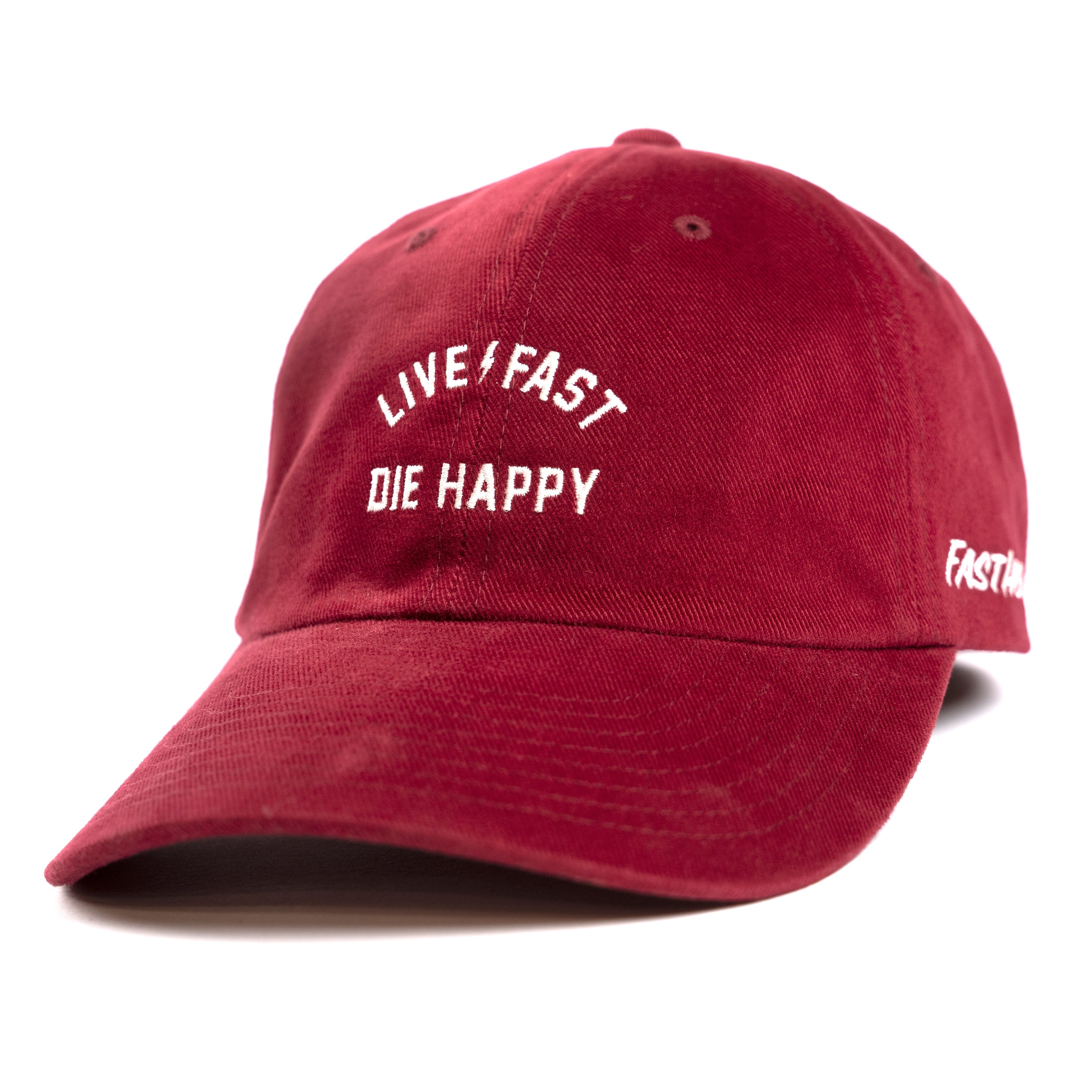 Fasthouse Die Happy Hat 2022 Vintage Red One Size