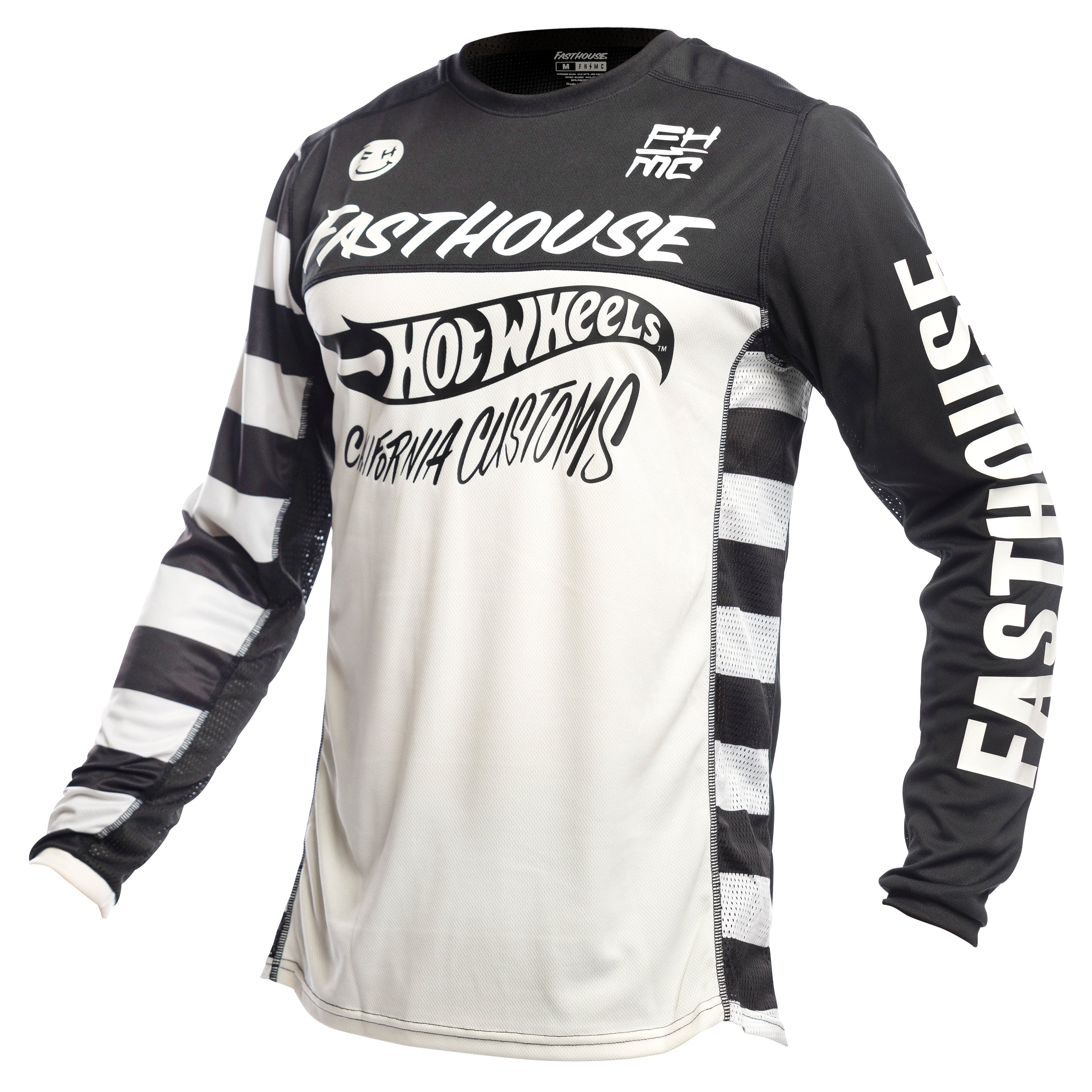 Fasthouse Grindhouse Hot Wheels Long Sleeve Jersey 2022 White/Black M