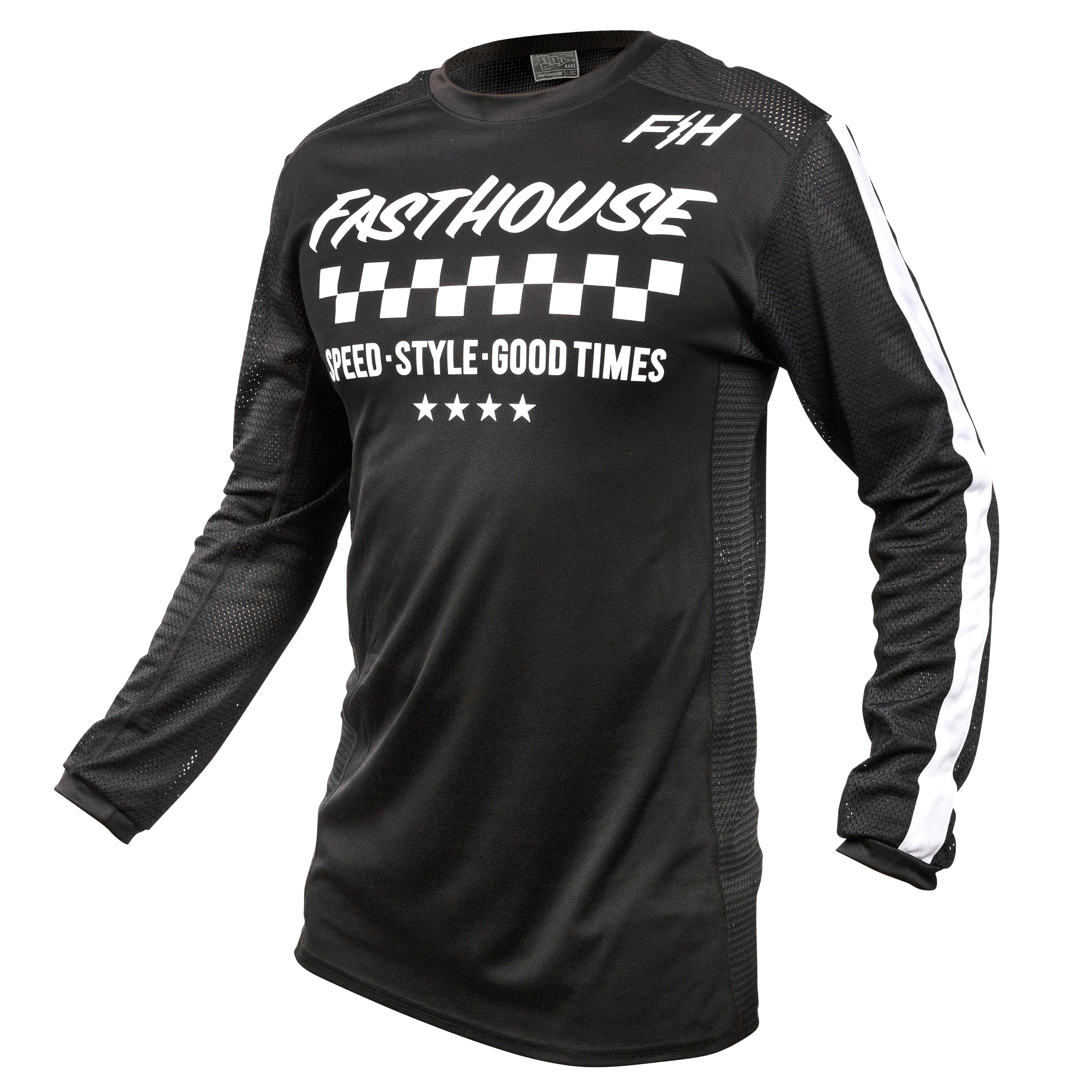 Fasthouse Usa Originals Air Cooled Long Sleeve Jersey 2022 Black L