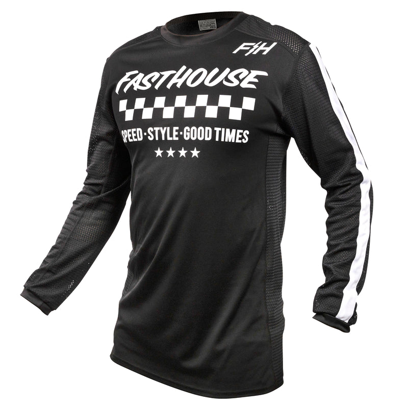 Fasthouse Usa Originals Air Cooled Long Sleeve Jersey 2022 Black L
