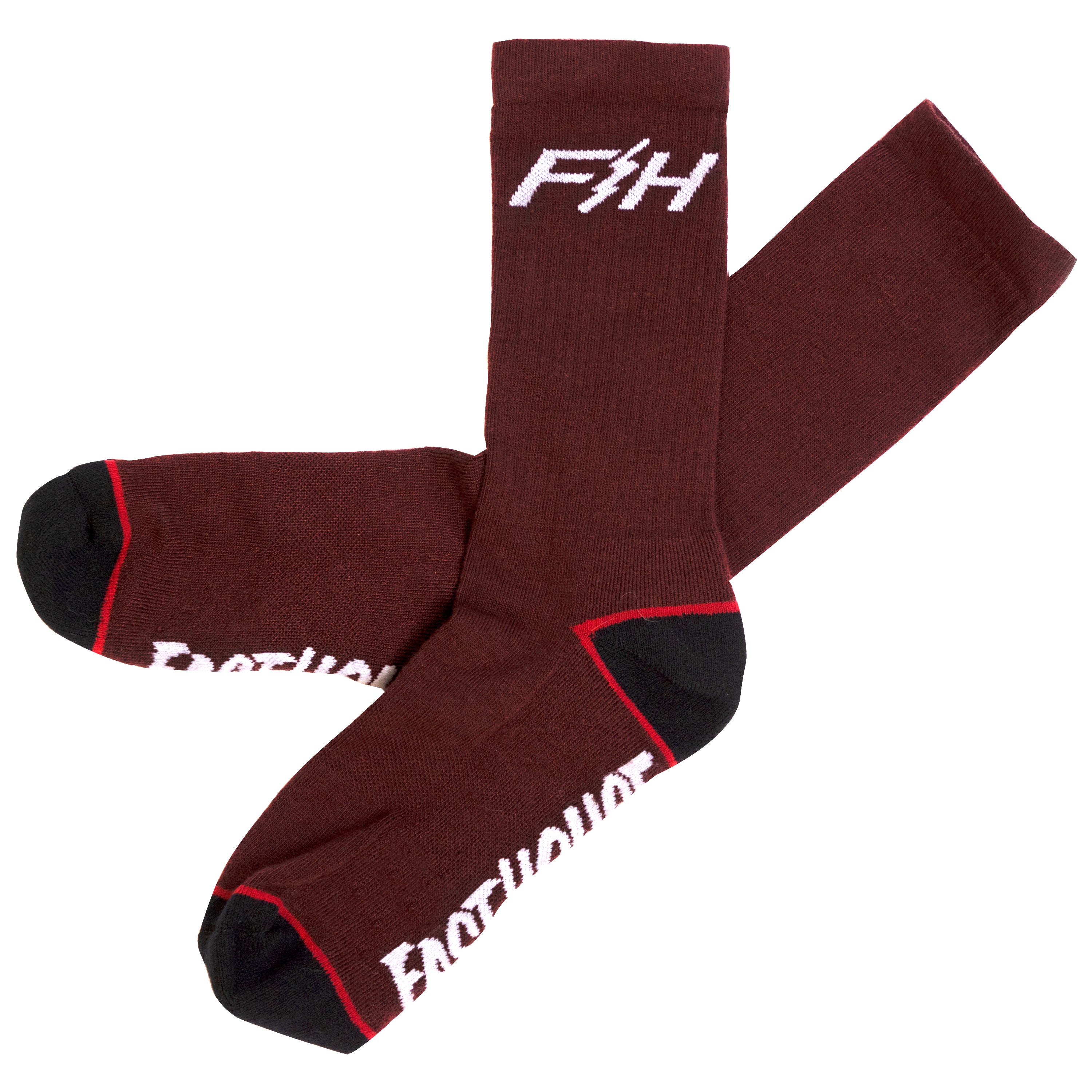 Fasthouse Outland Sock 2022 Heather Maroon S/M