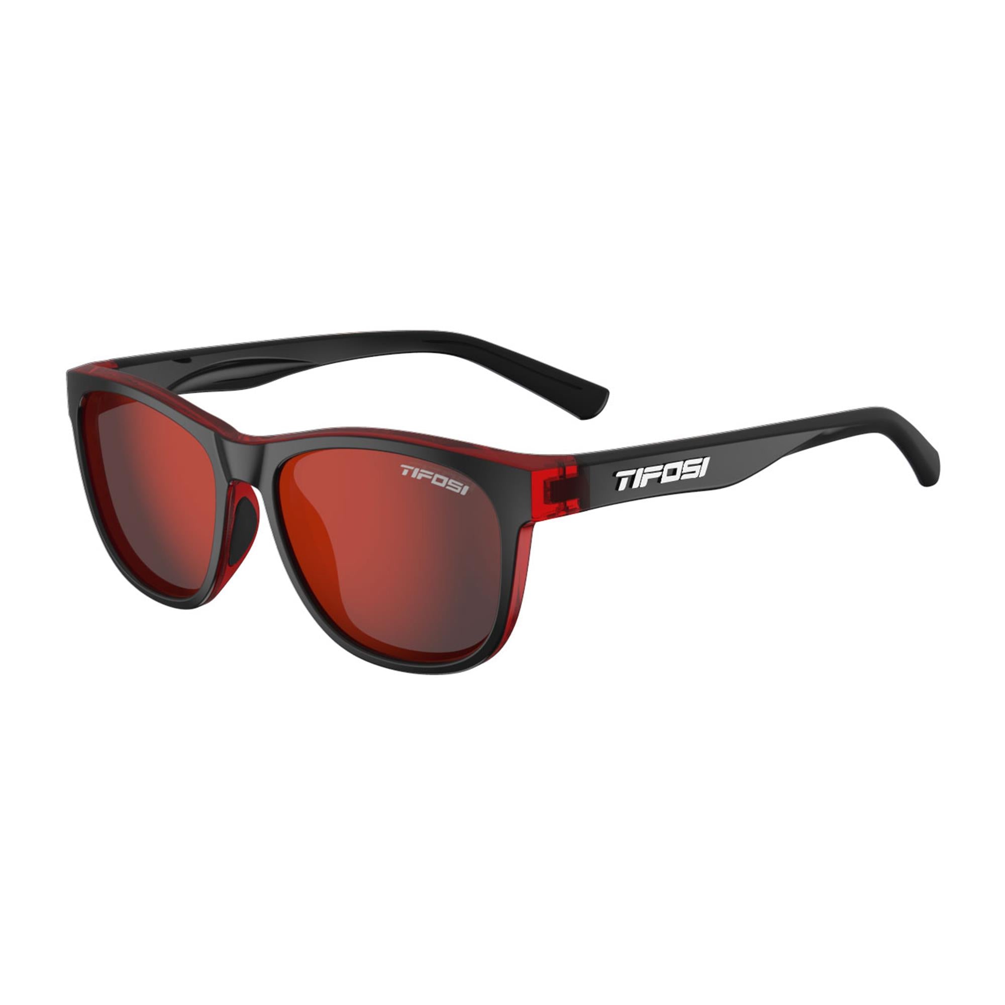 Tifosi Swank Single Lens Sunglasses 2019 Crimson/Onyx/Smoke Red