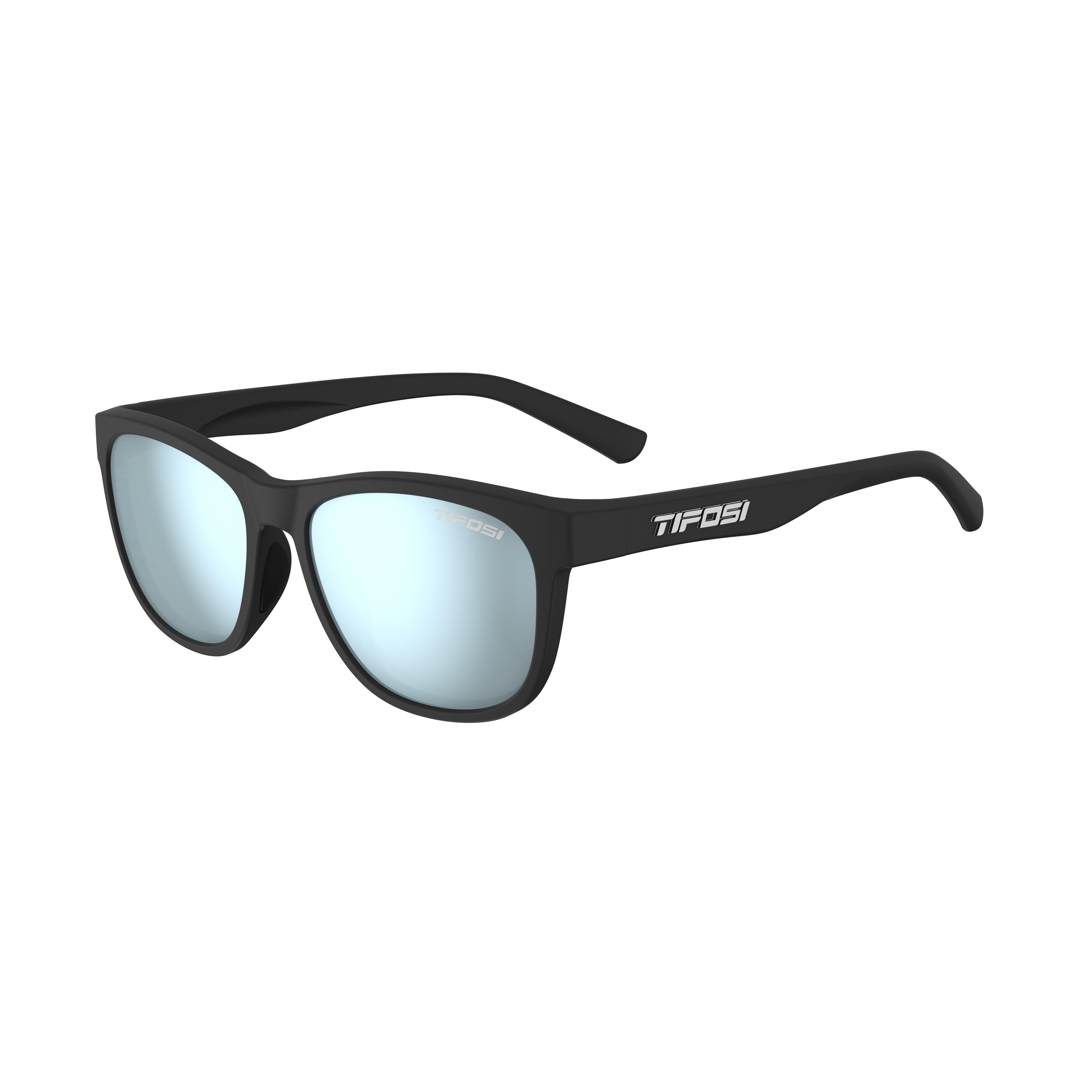 Tifosi Swank Single Lens Sunglasses 2019 Satin Black/Smoke Blue