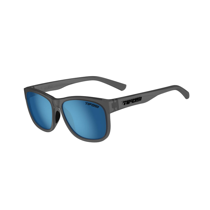 Tifosi Swank Xl Single Polarised Lens Sunglasses 2023 Satin Vapor/Blue Polarized