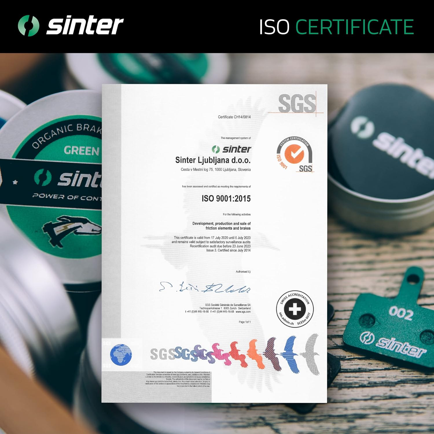 Sinter Brake pad Race - 02 Green / Race