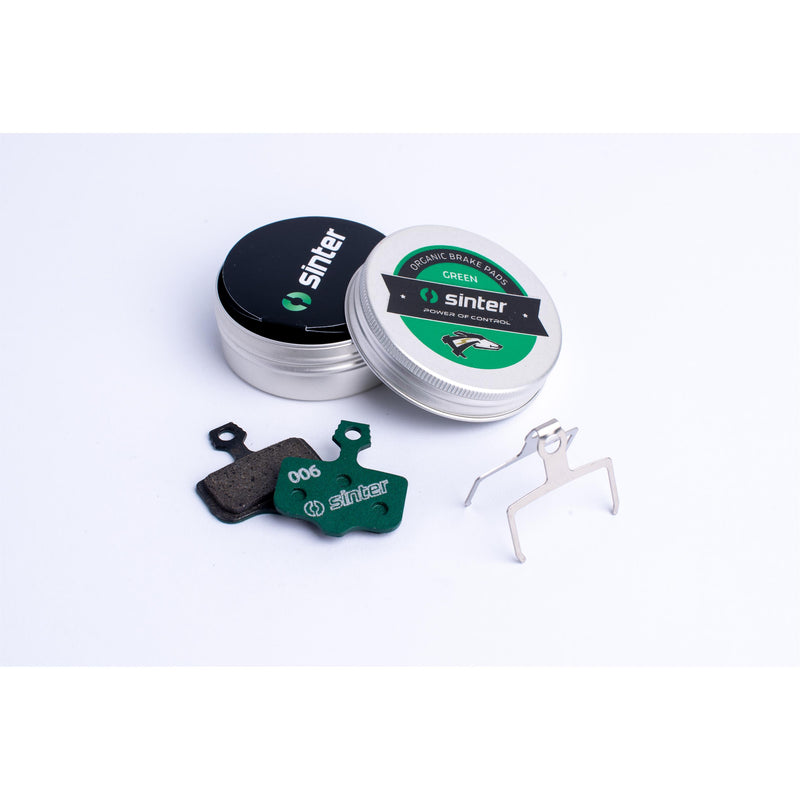 Sinter Brake Pads 06 Avid & SRAM (Elixir, Db, Level) Green