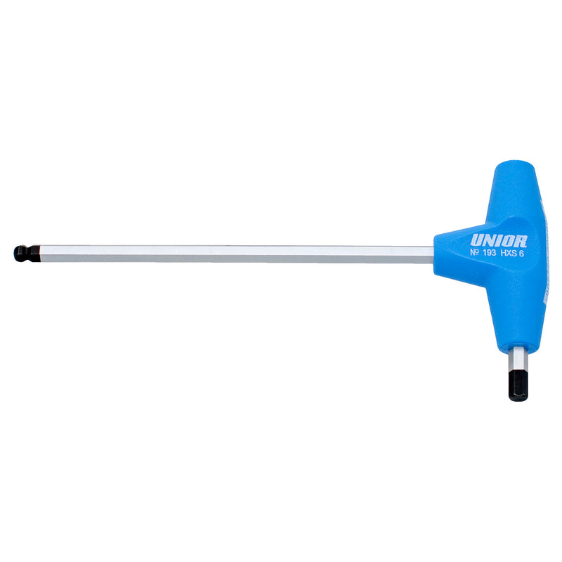 Unior Ball-End Hexagonal Screwdriver With T-Handle Blue 10Mm