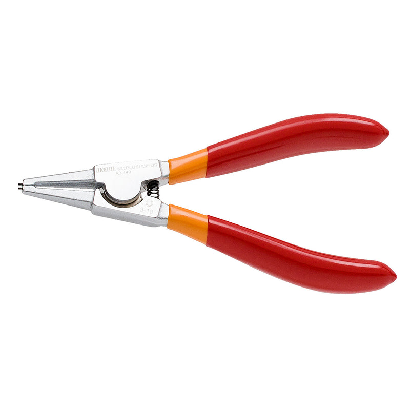 Unior External Lock Rings Pliers, Straight Red 140 X 3-10Mm