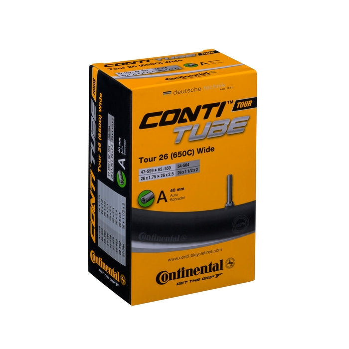 Continental Tour Tube Schrader 40Mm Valve Black 26X1.75-2.50"