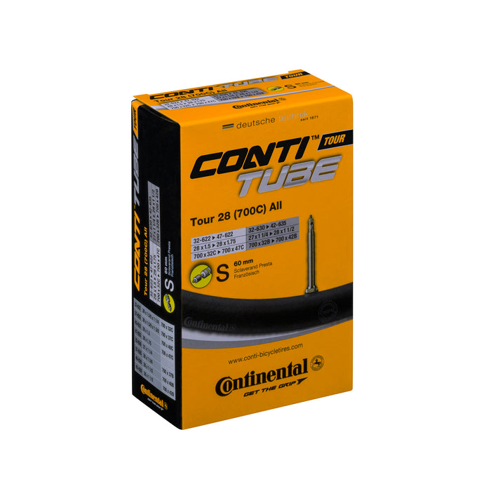 Continental Tour Tube Presta 60Mm Valve Black 700X32-47C