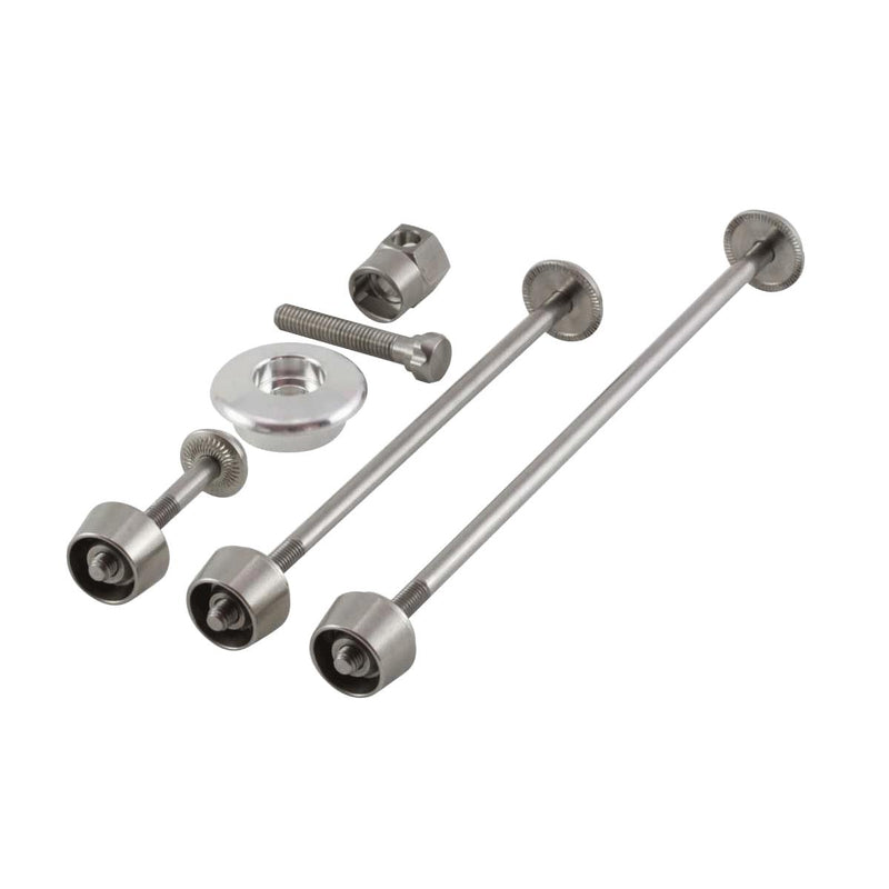 SKEWERS DI SICUREZZA ANTERIORE E POSTERIORE, POST + AVANTI: ARGENTO O NERO