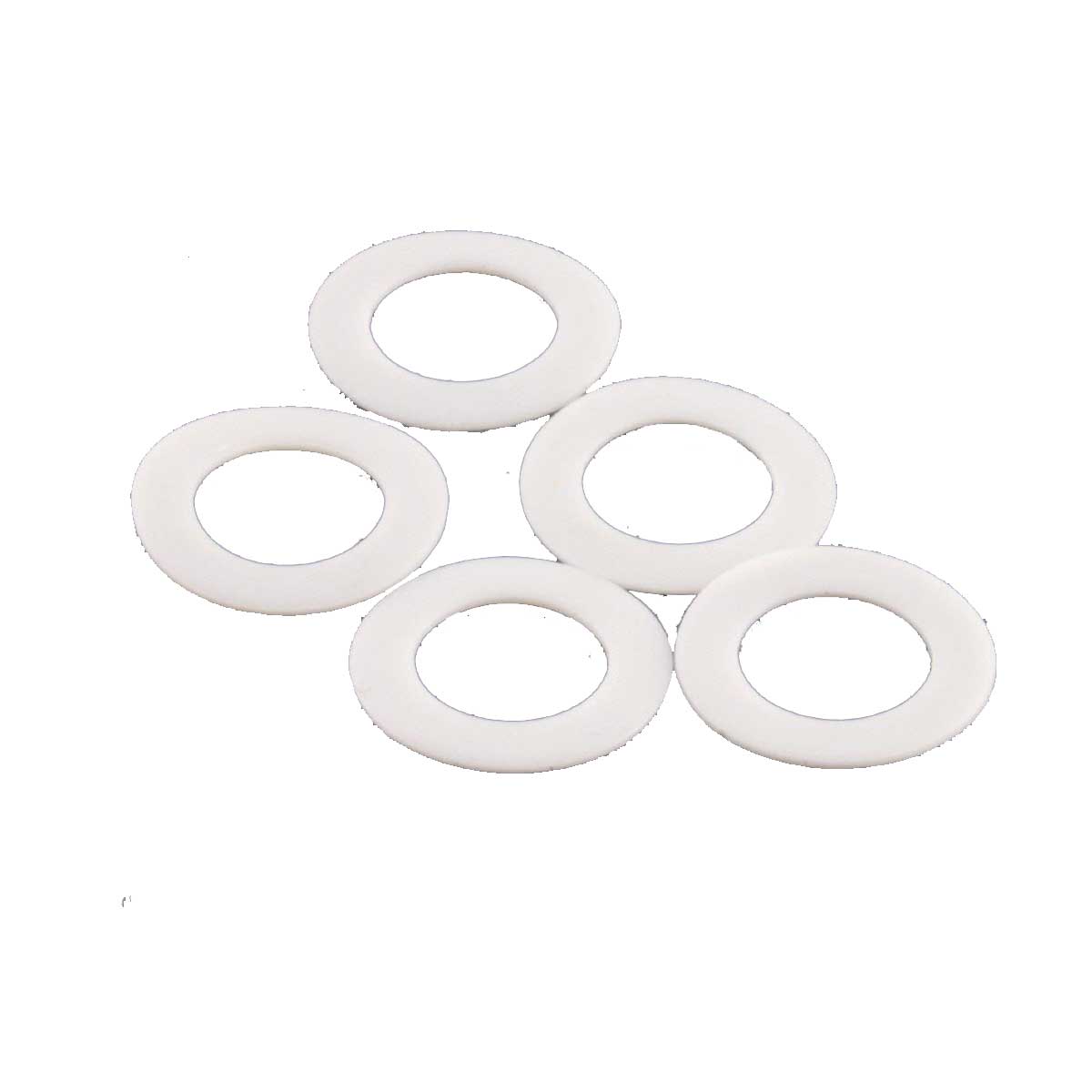 Pitlock Teflon Ring Consumable Part M5/M6 Systems (5 Pcs.) Silver
