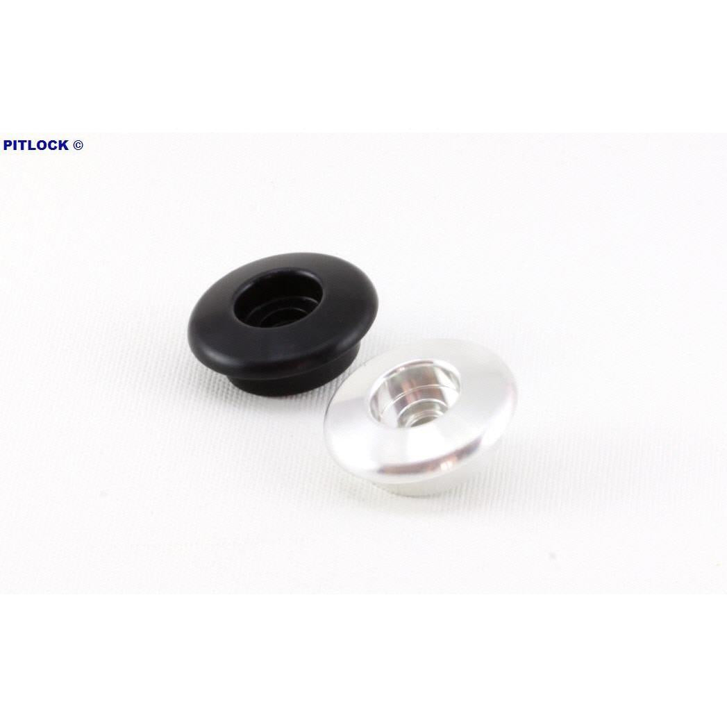 Bouchon de finition pitlock : argent ou noir.