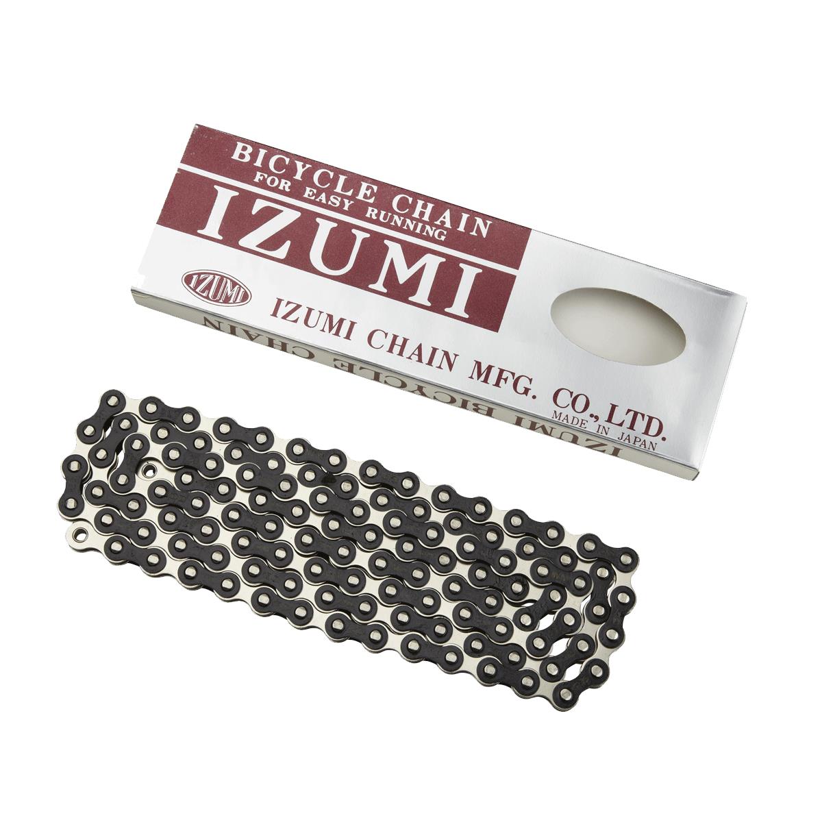Izumi Standard Chain 1/2 X 116 Links Silver/Black Silver/Black