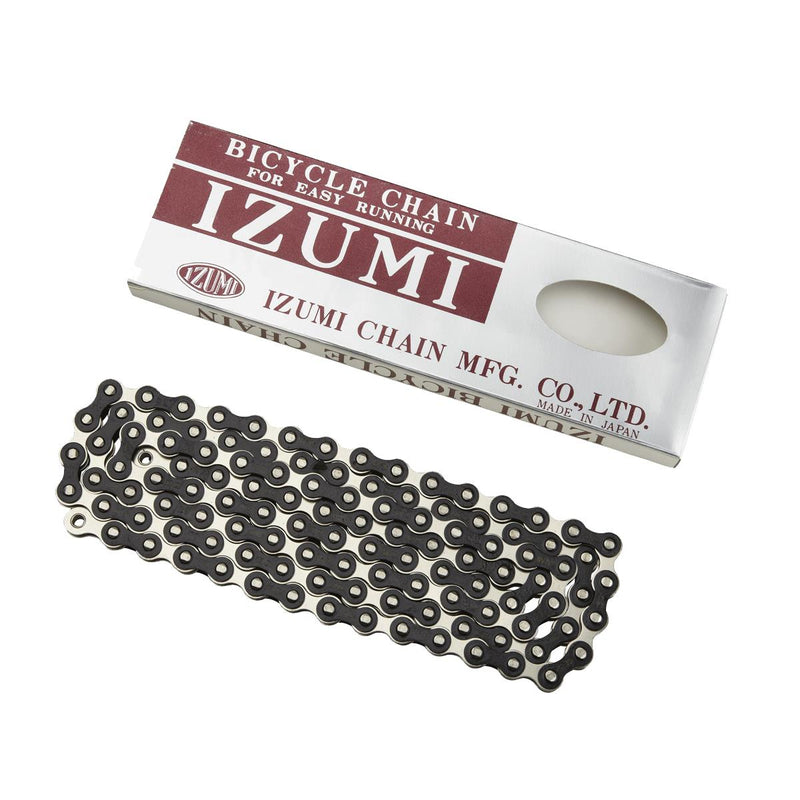 Izumi Standard Chain 1/2 X 116 Links Silver/Black Silver/Black