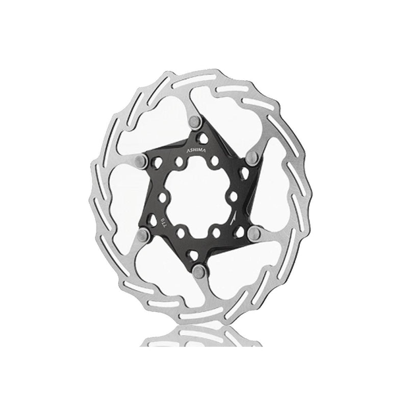 Ashima 2-Piece Lightweight Rotor Aro-18 (Includes 6X Alloy Rotor Bolts) Black 140Mm