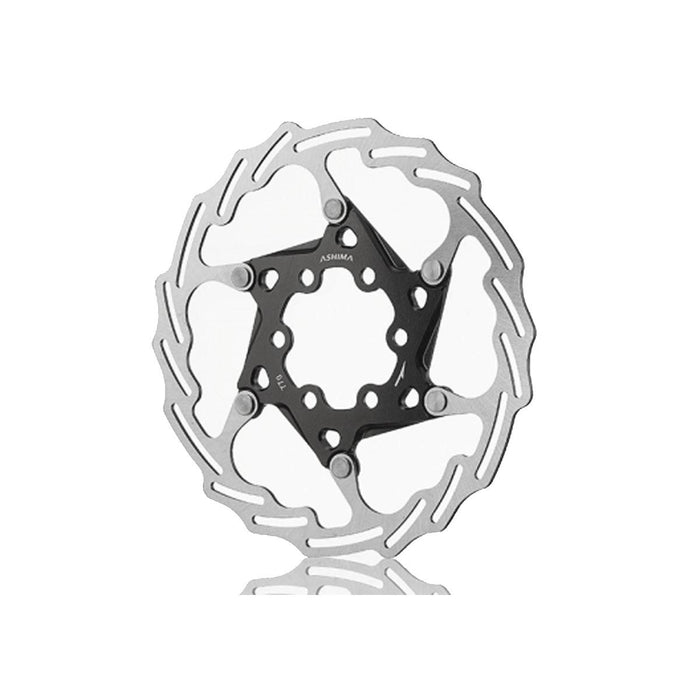 Ashima 2-Piece Lightweight Rotor Aro-18 (Includes 6X Alloy Rotor Bolts) Black 140Mm