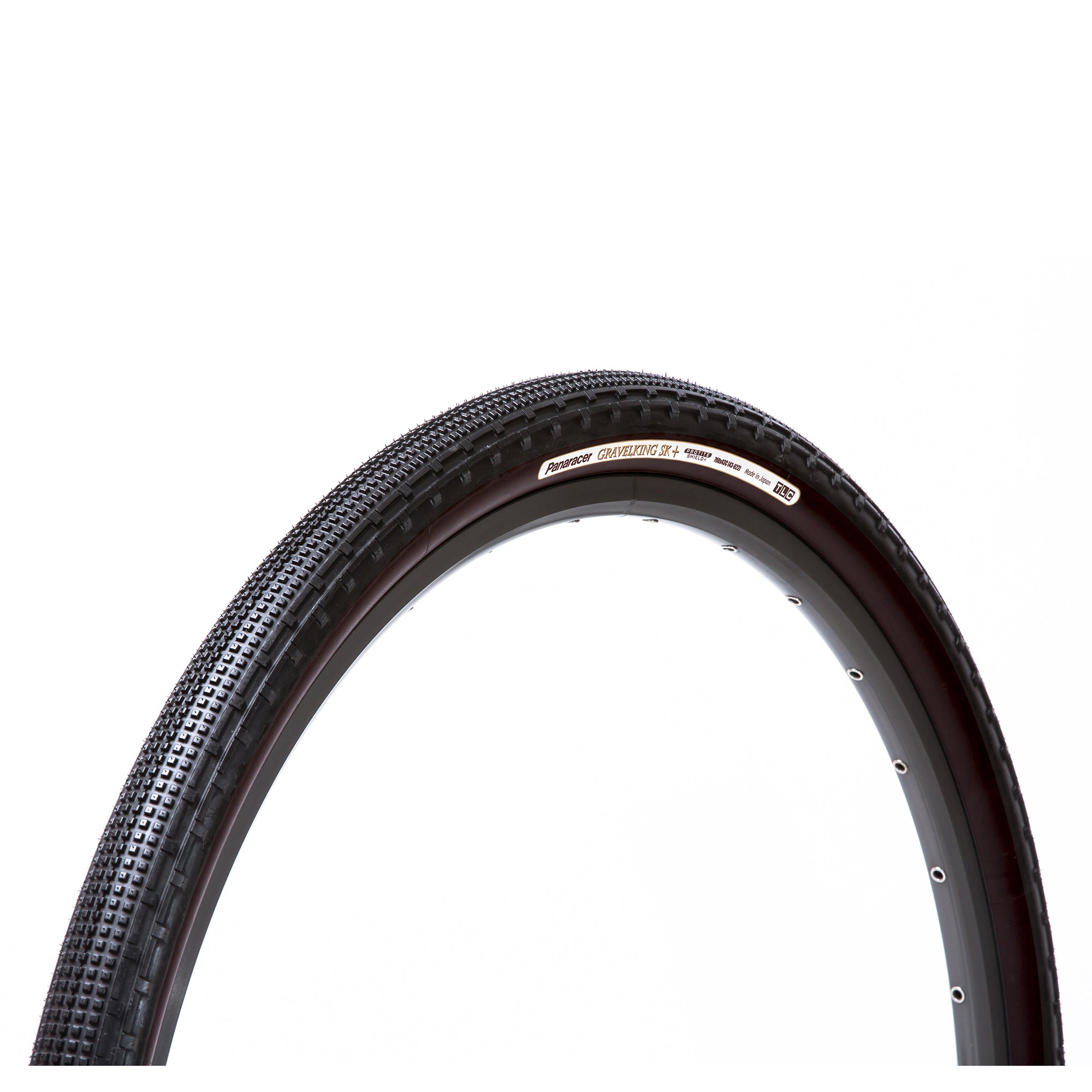 Panaracer Gravelking SK+ TLC Folding Tyre: Black/Brown 27.5x2.10"
