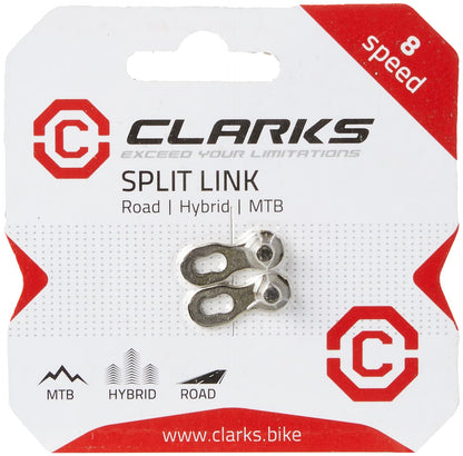 Clarks 7-8 Speed Chain 1/2"x3/32" x116 Links Anti Rust Quick Release Link Inc,Silver (Only split link supplies and No chain is included