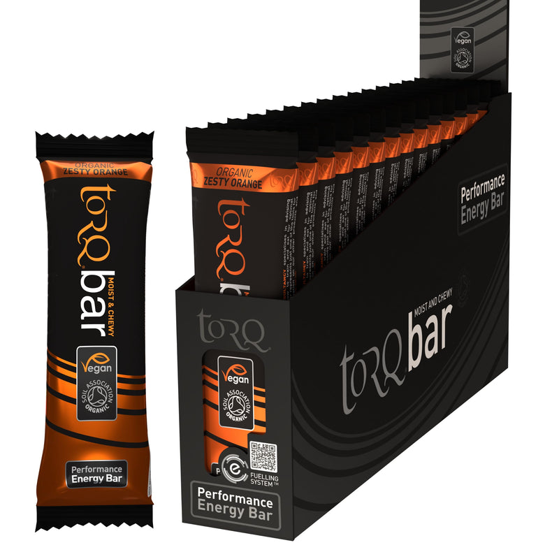 Torq Organic Energy Bar (15X 45G): Zesty Orange