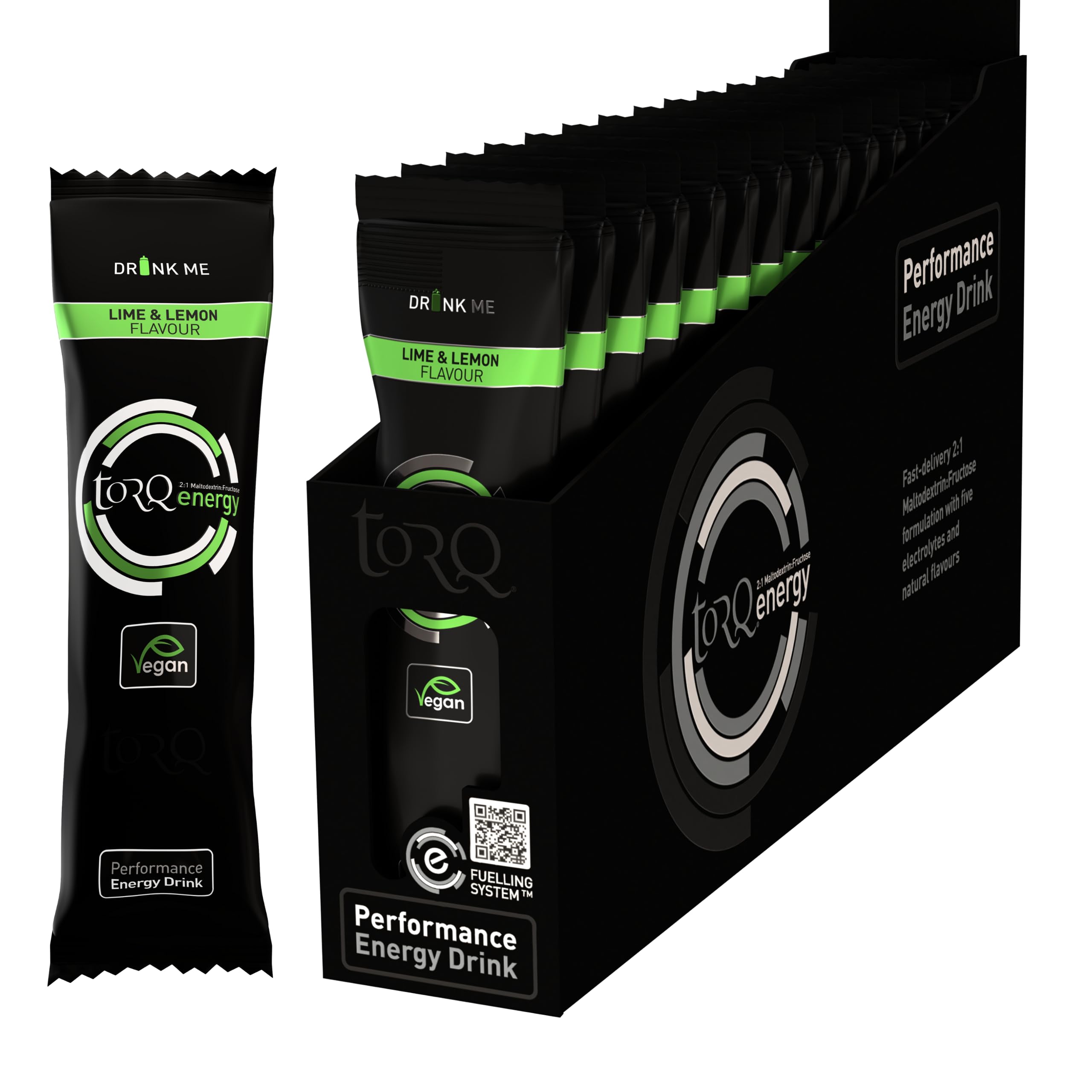 Torq Energy Drink Single Serve Sachets (15 X 33G): Lime & Lemon