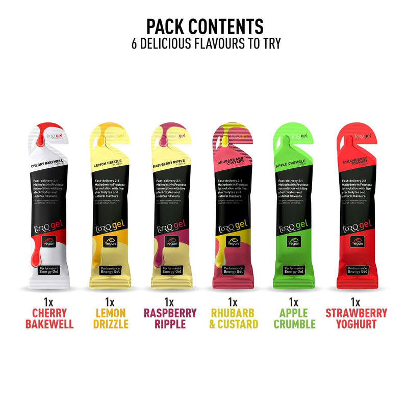 Torq Gel Taster Pack - 6 Flavours: