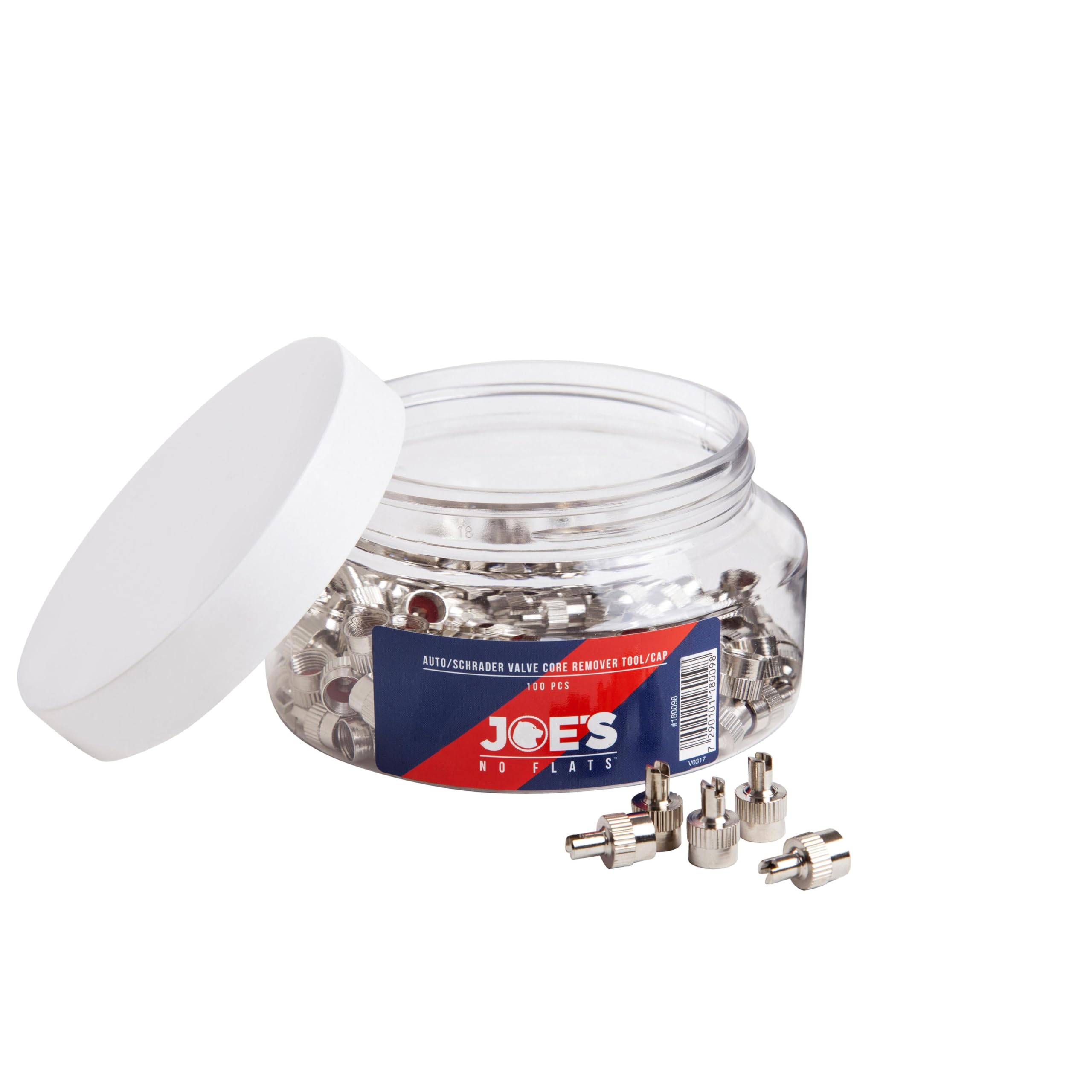 JOES SCHRADER VALVE KEY/CAP (100PCS