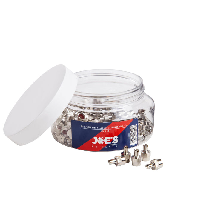 JOES SCHRADER VALVE KEY/CAP (100PCS